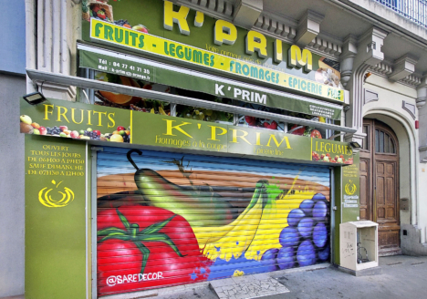 Decoration-graffiti-store-magasin-K-prim-Saint-Etienne