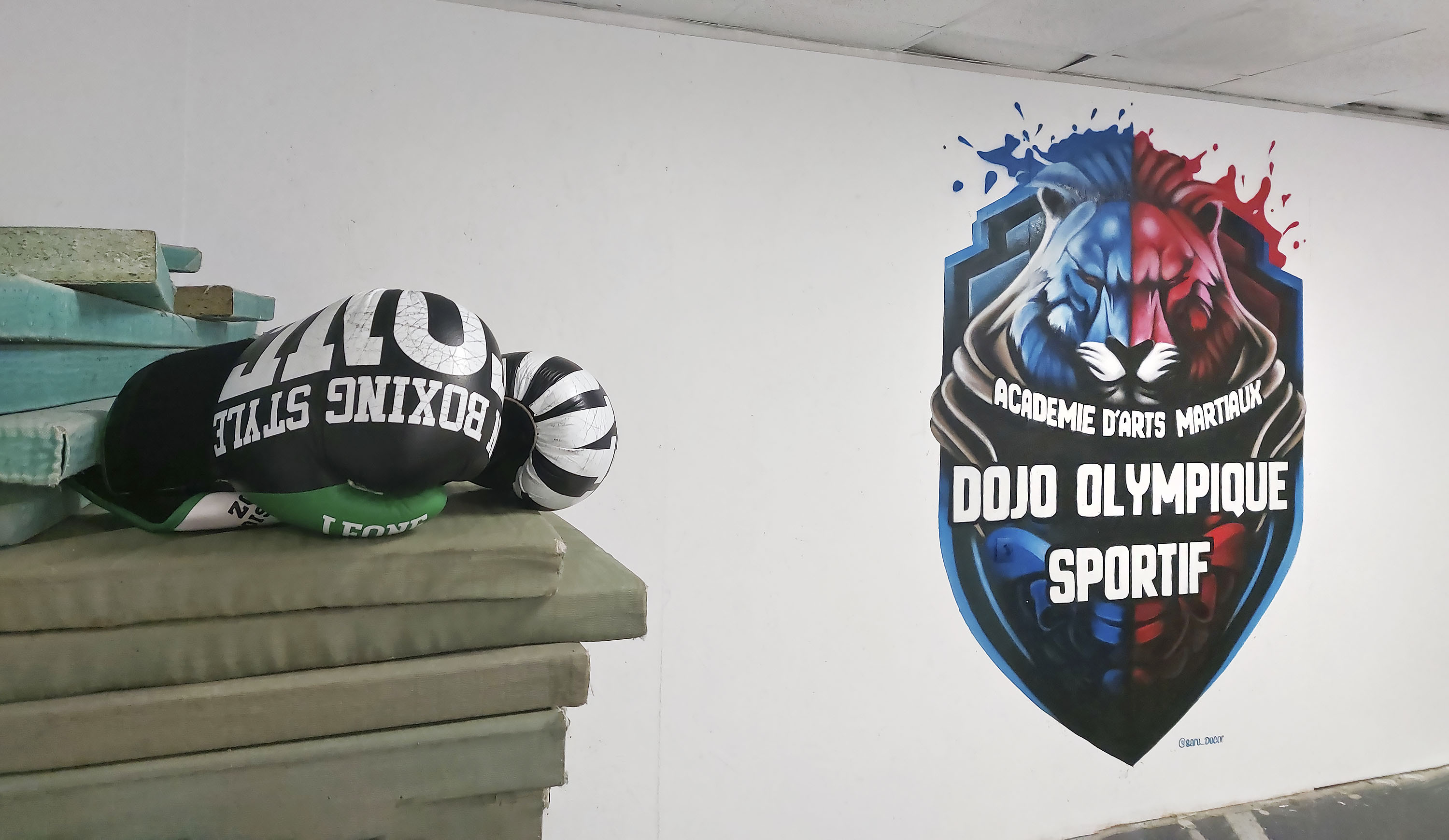 décoration murale Dojo d'arts martiaux de Firminy
