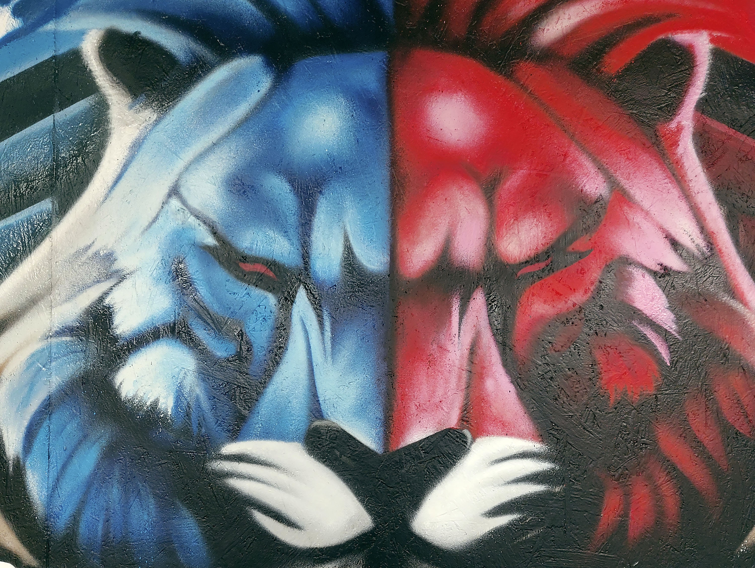 détail décoration murale Dojo d'arts martiaux de Firminy