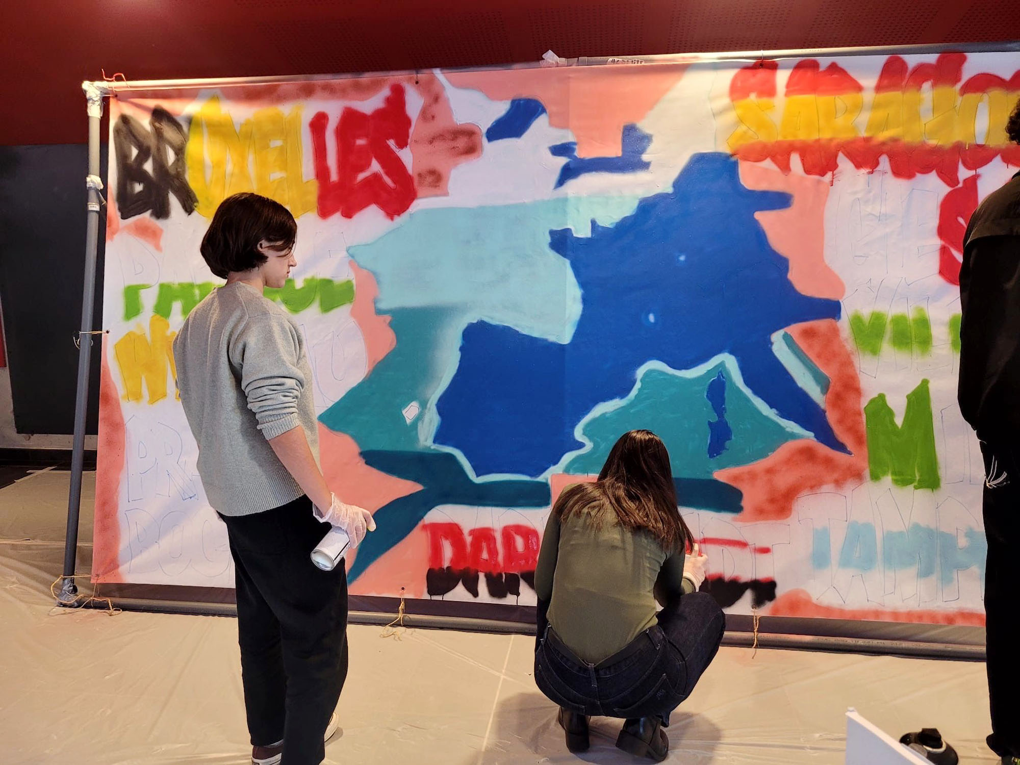 Fresque participative à l'IUT de Saint-Etienne