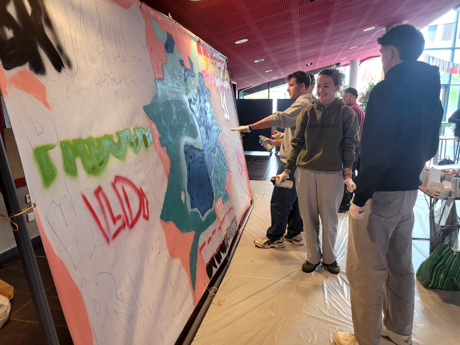 Fresque participative à l'IUT de Saint-Etienne