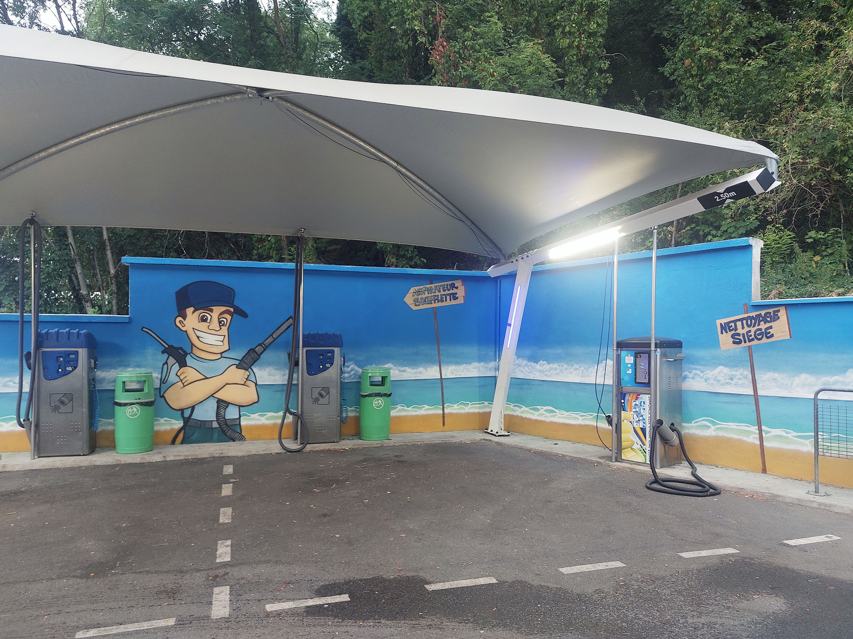 Peinture décorative Lavage auto du Valvert